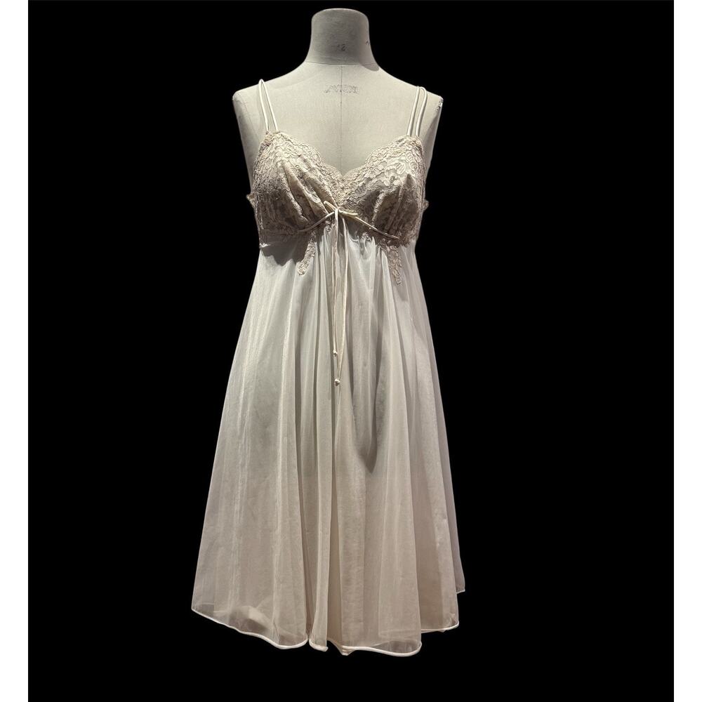 50s 60s Pristine Movie Star Babydoll Boudoir Nightdress M
